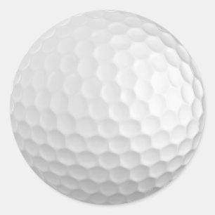 Golf boll-klistermärken runt klistermärke