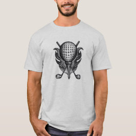 Golf Boll Klubbs Golfer Golfing Course Tournament Tee Shirt