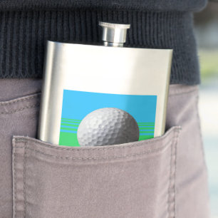 Golf Boll-kolv av rostfritt stål Fickplunta