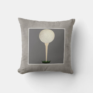 golf boll-kuddefotokonst på grått kudde