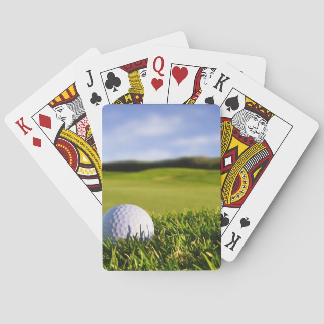 Golf Boll-kursen Spel Kort (Baksidan)