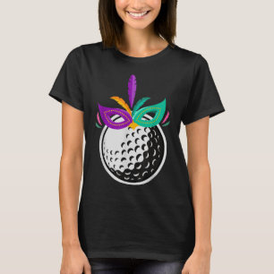 Golf Boll Mardi Gras - NOLA Mardi Gras Golfer Golf T Shirt