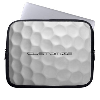 Golf Boll med Anpassningsbar Text Laptop Fodral
