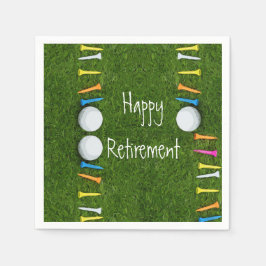 Golf boll med garanti på grönt Lycklig Pension Pappersservett