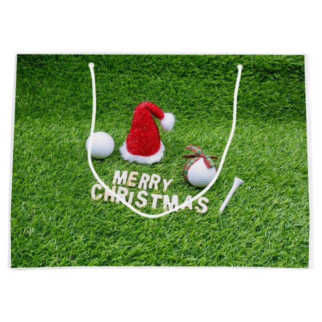 Golf boll med ord God jul (Framsidan)