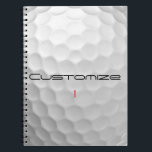 Golf Boll med Personlig Text och nummer Anteckningsbok<br><div class="desc">Anpassa den här Golf Boll-bilden med text och nummer som du väljer. Unik design för avslappnadens golfer för professionellen i hjärtat. Klassskt och unikt,  det här kommer säkert att imponera på dina golfingkompisar vid nästa turnering.</div>