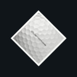 Golf Boll med Personlig Text Pappersservett<br><div class="desc">Unik design för avslappnadens golfer för professionellen i hjärtat. Klassskt och unikt,  det här kommer säkert att imponera på dina golfingkompisar vid nästa turnering eller möte. Anpassa Golf Boll med den text du väljer.</div>