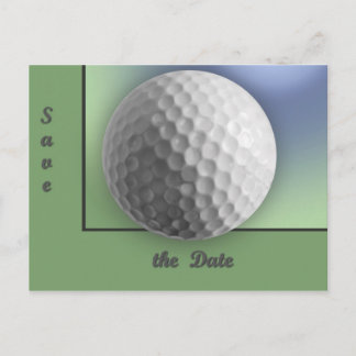 Golf Boll Meddelande Vykort
