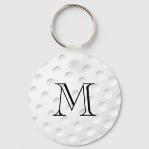 Golf Boll Monogram Nyckelring