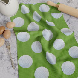 Golf Boll Mönster Grönt Kitchen Towel Kökshandduk