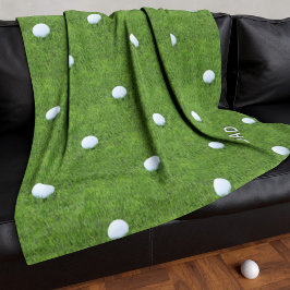 Golf Boll Mönster Personlig Fleece Blanket