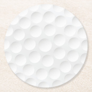 Golf Boll Mönster Underlägg Papper Rund