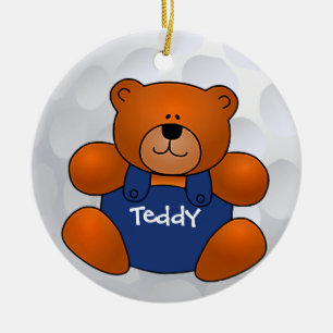 Golf Boll Nalle Ornament