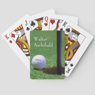 Golf Boll nästan hål-in-one Personalize Casinokort