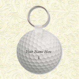 Golf Boll-nyckelkedja Anpassa den med ditt namn Nyckelring