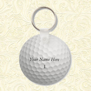 Golf Boll-nyckelkedja Anpassa den med ditt namn Nyckelring