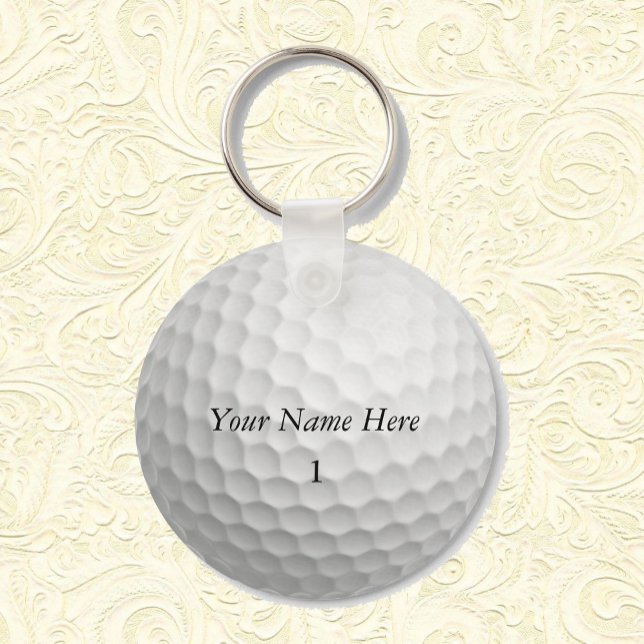 Golf Boll-nyckelkedja Anpassa den med ditt namn Nyckelring (Skapare uppladdad)