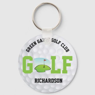 Golf Boll - nyckelkedja för Personlig Nyckelring