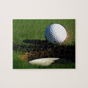 Golf Boll och Hål - Idrottskonst Pussel