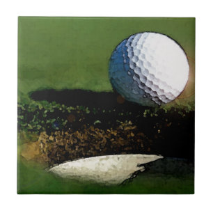 Golf Boll och Hål Kakelplatta