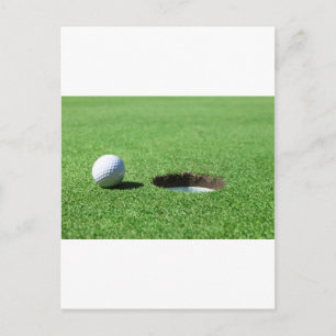 Golf Boll och Hål Vykort