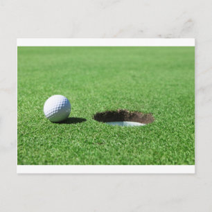 Golf Boll och Hål Vykort