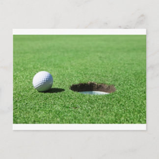 Golf Boll och Hål Vykort