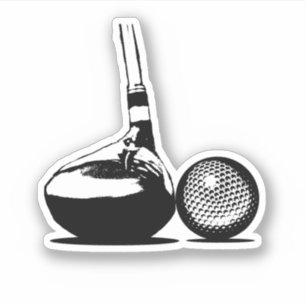 Golf Boll och Klubb Sports Klistermärken