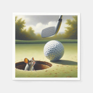 Golf Boll och mus Pappersservett