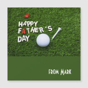 Golf boll och T Lycklig Fars dag för golf pappa