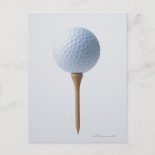 Golf Boll och Tee Vykort