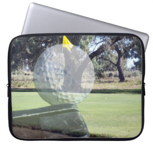 Golf Boll på avtryckaren i en lagersammansättning, Laptop Fodral