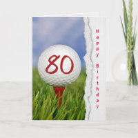 golf boll på borgen för 80-årsdagen