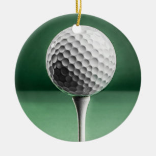 Golf Boll på Dekorationen Ceramic Julgransprydnad Keramik