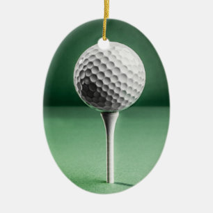 Golf Boll på Dekorationen Ceramic Julgransprydnad Keramik