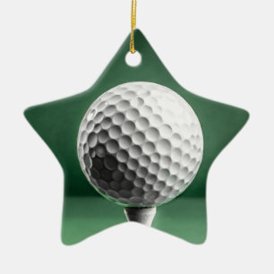 Golf Boll på Dekorationen Ceramic Julgransprydnad Keramik