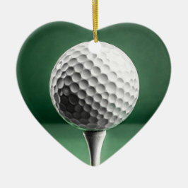 Golf Boll på Dekorationen Ceramic Julgransprydnad Keramik