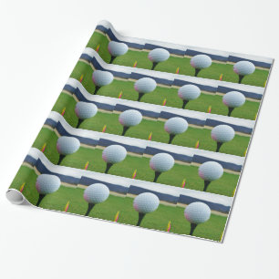 Golf Boll på en golfbana i bergsområden Presentpapper