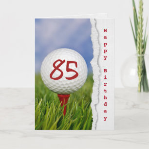 golf boll på garanti för 85-årsdagen kort