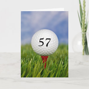 golf boll på garantiår för födelsedag kort