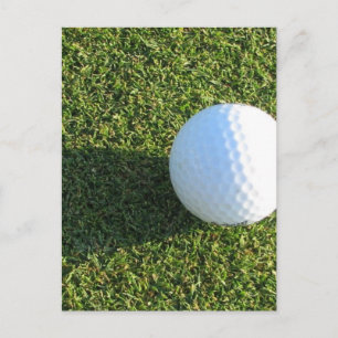 Golf Boll på Golf Grönt-vykort Vykort