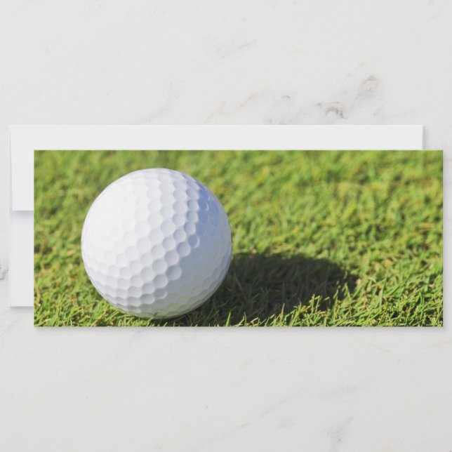 Golf Boll på Grönt Grass Course - Anpassad (Framsida)