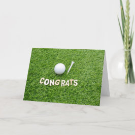 Golf boll på gröntens Gratulerara Grattisar Kort