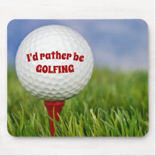 Golf Boll på Red Tee Musmatta
