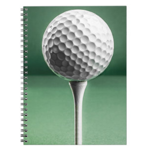 Golf Boll på Tee Anteckningsbok