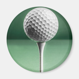 Golf Boll på Tee Magnet