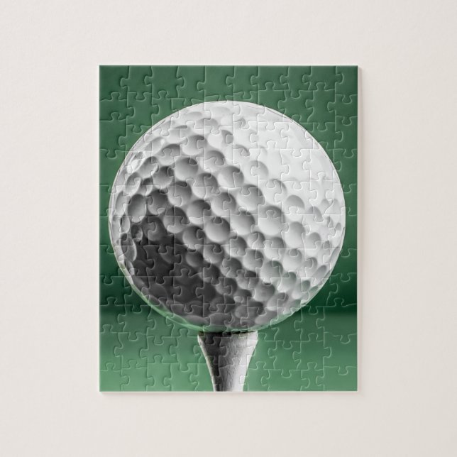 Golf Boll på Tee Pussel (Vertikal)