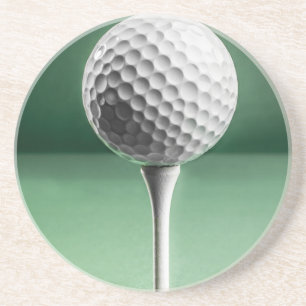 Golf Boll på Tee Underlägg Sandsten