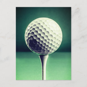 Golf Boll på vykortet Vykort
