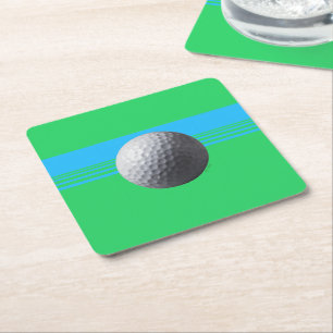 Golf Boll pappra underlägg Papper Kvadrat